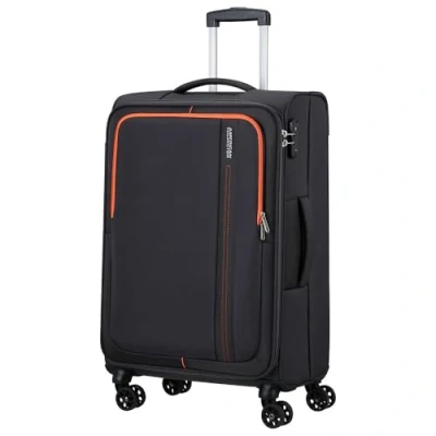 Image of American Tourister Sea Seeker Spinner M Suitcase, 68 cm, 61 L, Grey (Charcoal Grey), (68 cm L)