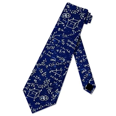 Image of Hongfacai Men&#039;s Ties Business Necktie for Men Math Equation Fashion Neck Tie Slim Skinny Xmas Wedding Formal Party (145 x 8 cm)