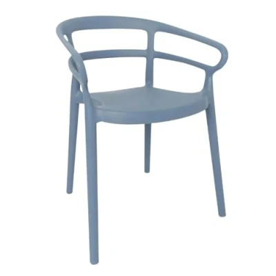 Image of Bolero Mateo Café Chairs Slate Blue (2 pack)