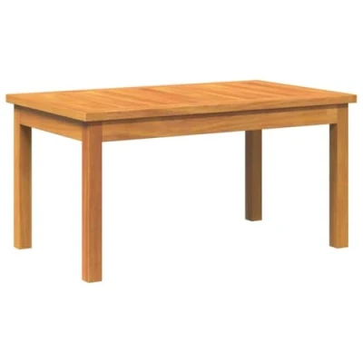 Image of vidaXL Acacia Wood Coffee Table Outdoor Curved Patio Balcony Table, 70x45x38 cm Durable Brown Oiled Finish