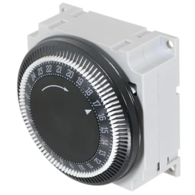 Image of SPARES2GO 24 Hour Synchronous Time Switch Module, 230 V, (Black/White)