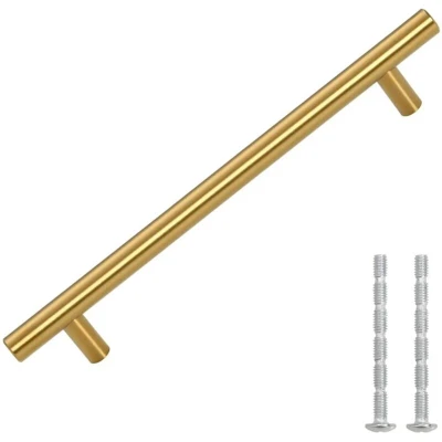 Image of vidaXL Cabinet Handles 10 pcs Gold 160 mm Stainless Steel
