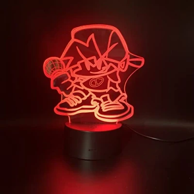 Image of Wolostore Friday Night Funkin LED Video Game Lamp Colour Changing USB Light Decoration