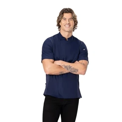 Image of Chef Works Men&#039;s Springfield Coat, Navy, L