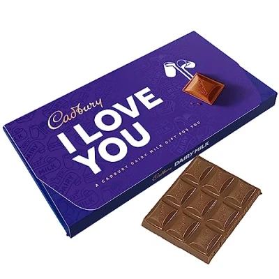 Image of Cadbury I Love You Dairy Milk Chocolate Bar With Gift Envelope