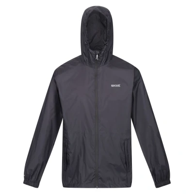 Image of Regatta Mens Pack It III Waterproof Jacket (Seal Grey) Size 3XL