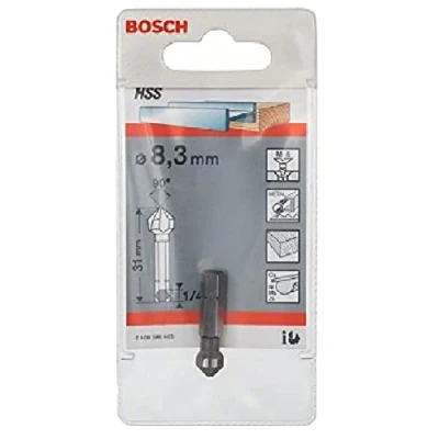 Image of Bosch 2608596405 8.3 x 31 1/4 Inch Countersink Hex HSS Drill Bits