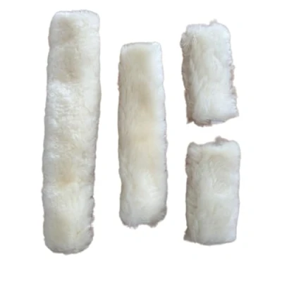 Image of Naturally Equestrians 4pc Halter Set 1x Neck saver Nose Protector 2x Cheek pieces (Natural)