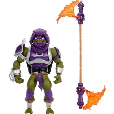 Image of Masters of the Universe Origins Turtles Grayskull Donatello Reptile Wars Posable Action Figure, Teenage Mutant Ninja &amp; MOTU Crossover Donnie Toy, JBM98