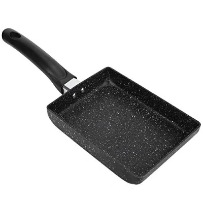 Image of Jenngaoo Tamagoyaki Pan, Non Stick Coating Japanese Omelette Pan Small Square Frying Burning Cake Roll Egg for Making Omelets Pancakes Crepes(S)
