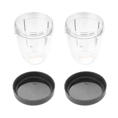 Image of Hicello 2PCS18oz Cup with Lid Replacement Parts compatible Nutribullet 600W/900W Blender Juicer Accessories