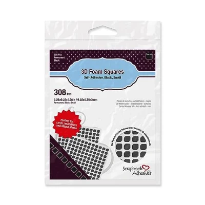 Image of SCRAPBOOK ADHESIVES BY 3L 3D Foam Squares Black