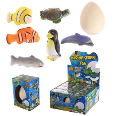 Image of Puckator Sealife Hatching Egg Large Toys For Boys Age 3 And Above Eggs That Hatch In Water Grow Toy Figures Easter Gifts
