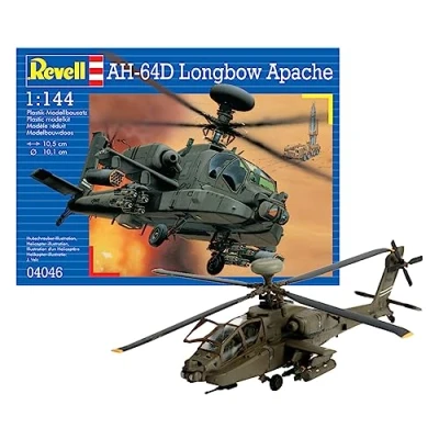 Image of Revell 04046 AH 64D Longbow Apache 1:144 Scale Unbuilt/Unpainted Plastic Model Kit