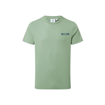 Image of TOG24 Novick Men&#039;s Summer T Shirt, X Joseph Cox Design, Supersoft Cotton, Crew Neck, Graphic Print Tee Pistachio