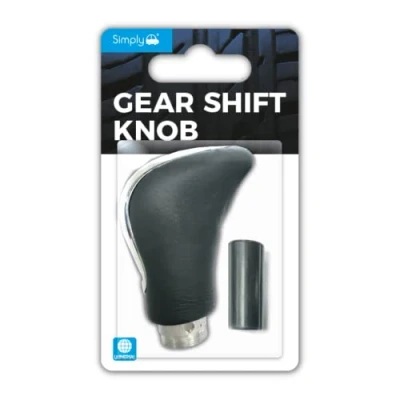 Image of 13x Simply Gear Shift Knob Chrome and Leather GK004