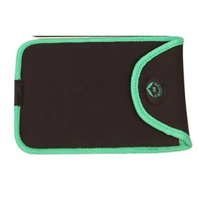 Image of NewlineNY Travel Protection Sleeve for Super Mini 600 Series SBB0638SM Bathroom Scales (Case only, no scale), NY SMS S001 BG Black with Green Edges