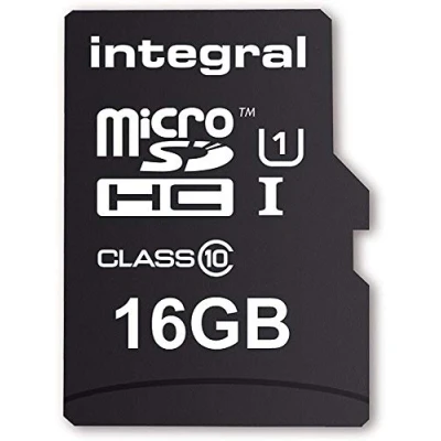 Image of Integral UltimaPro 16 GB MicroSDHC Class 10 Memory Card up to 40 MB/s, U1 Rating Black
