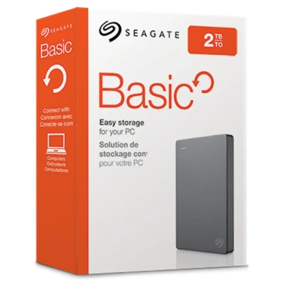 Image of Seagate 2TB Basic USB3 Grey 2.5in Ext HDD
