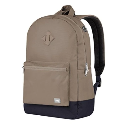 Image of Hauptstadtkoffer Lightweight Backpack with Pocket for Notebook, Robust Daypack Water Repellent, Men and Women, 19 Liters Brown/Dark Blue