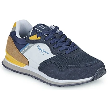 Image of Pepe jeans LONDON LIFE B boys&#039;s Children&#039;s Shoes (Trainers) in Marine