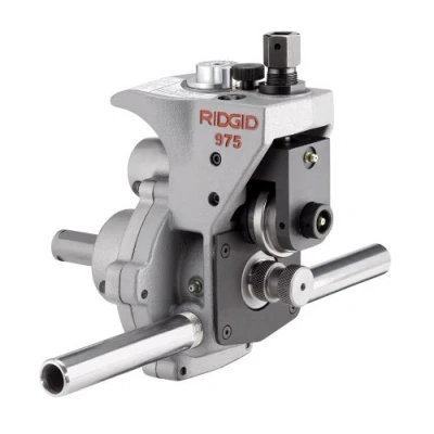 Image of RIDGID 25638 Model 975 2 in 1 Portable Combo Roll Grooving Machine, 1/2&quot; to 6&quot; Pipe Capacity, Manual Use or Power Drive Mount, Small
