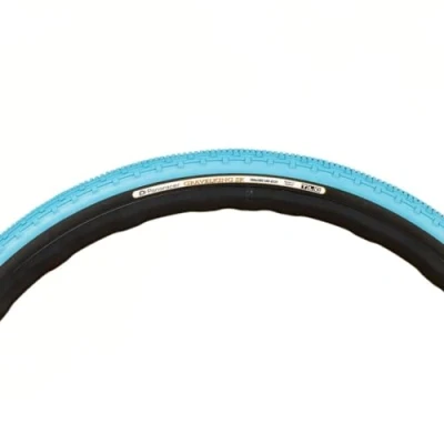 Image of Panaracer Gravel King Slick Colour Edition TLC Tyre: Turquoise Blue/Black 700x38c