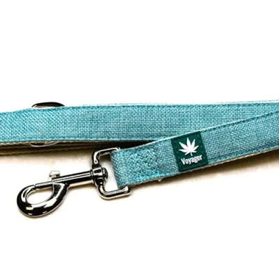 Image of Voyager Hemp Dog Lead, Blue Made with Premium, Strong Material Comfortable and Secure Fit Perfect Choice for Reliable Convenient Outings 122cm Length
