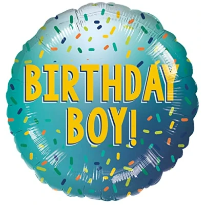 Image of Amscan 9913841 Birthday Boy Std Foil Balloon