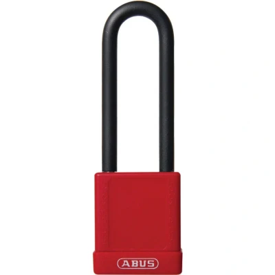 Image of Abus 74/40HB75 40mm Aluminium Padlock 1 Key 75mm Long Shackle Red