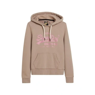 Image of Superdry Women&#039;s Sudadera Con Capucha Sweatshirt, deep Beige, 10
