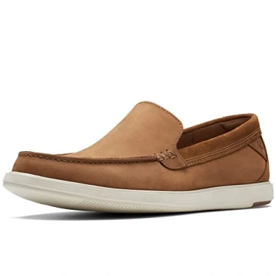 Image of Clarks Bratton Moccasins, Men&#039;s, Size: 9, Braun Leather