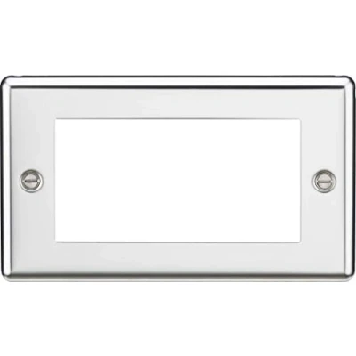 Image of KnightsBridge 4G Modular Faceplate Rounded Edge Polished Chrome