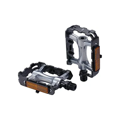 Image of BBB Cycling Classic Flat Bike Pedals 9/16&quot; Aluminium CrMo Durable Bearings Anti Slip for Urban Bikes ClassicRide 2.0 BPD 17B