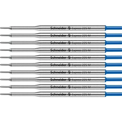 Image of Schneider Express 225 M Large Capacity Refill Blue Indelible ISO 12757 1 G2 Pack of 10