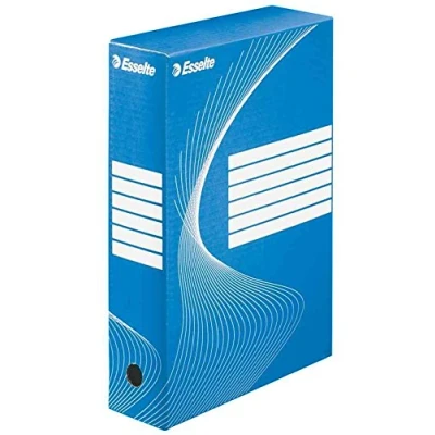 Image of Esselte A4/Foolscap Standard Archiving Box, Blue, Pack of 25