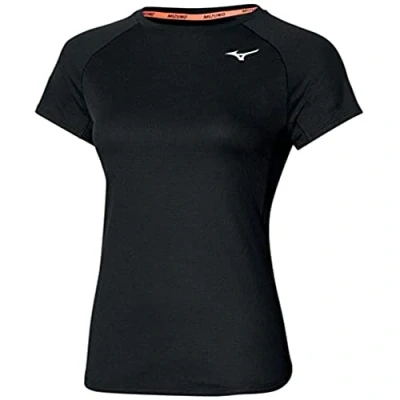Image of Mizuno Women&#039;s DRYAEROFLOW Tee, Black, XL
