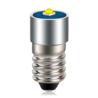 Image of Ruiandsion 1pcs E10 LED Bulb 4.5V 2525 3W White Replacement Upgrade for Headlamps Flashlights Torch Light,Negative Earth