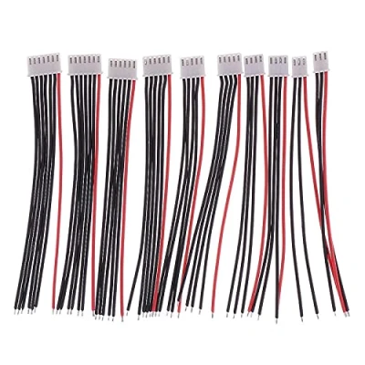 Image of LinsyRC 10PCS 2S 3S 4S 5S 6S JST XH Balance Connector Plug Adapter Lead Extension Cable with 15CM 22AWG Silicone Wire (2pcs each)