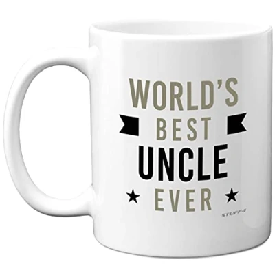 Image of Best Uncle Gifts World&#039;s Ever Birthday Presents for Uncle, Perfect Christmas from Niece Nephew, Mug Him, 11oz Ceramic Dishwasher Microwave Safe Mugs Made in UK