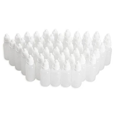 Image of VASANA 50PCS 5ml Empty Ldpe Soft Plastic Squeezable Eye Dropper Dropping Bottles with Screw Caps and Plugs for Essential Oil Sample Liquid Reagent Cosmetic Lab Drops