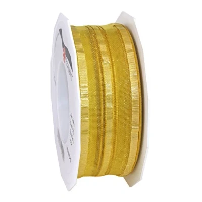 Image of Präsent Venedig Pull Bow Ribbon Gold 40 mm width, 25 m length