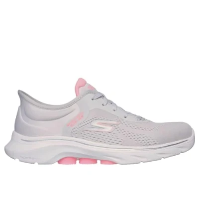 Image of Skechers Women&#039;s GO Walk 7 Valin Sneaker, Gray, 6 UK