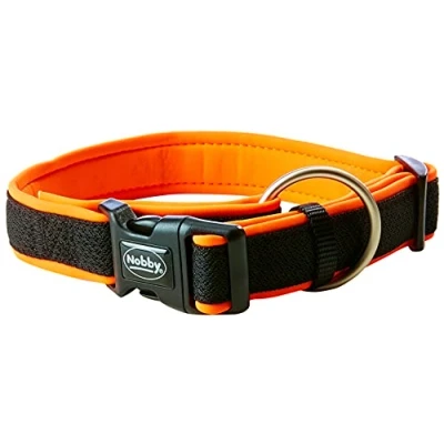 Image of Nobby Preno Mesh Dog Collar, 40 55 cm/25 35 mm, Neon Orange