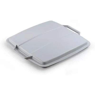 Image of Durable Eco Bin Lid for Durabin 90 Lite Waste Blue Angel Certified Made of Recycled Plastic Pack 6 Black