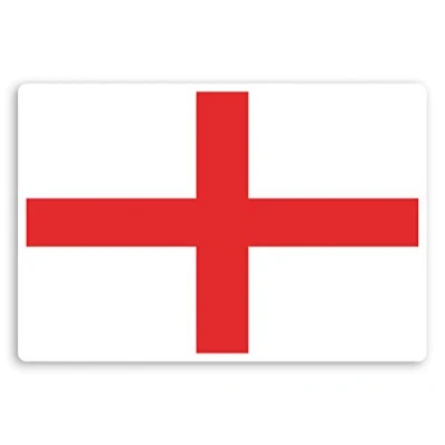Image of 2 x 10cm England Flag Vinyl Stickers St George&#039;s Cross Laptop Sticker #34114 (10cm Wide)