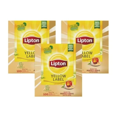 Image of Lipton Yellow Label Tea Bags, 100 Bags (3 Pack)