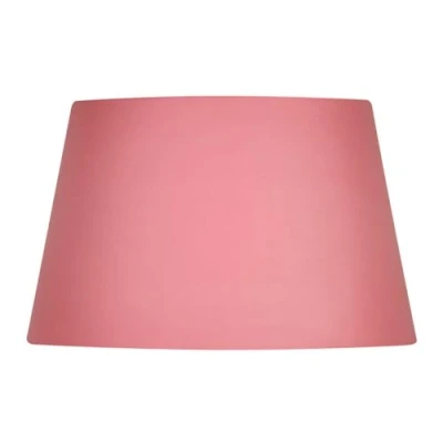 Image of Oaks Lighting Cotton Drum Shade, 12 inch, Salmon, Fabric