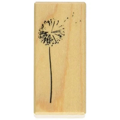 Image of Artemio Wooden Stamp C Dandelion in The Wind