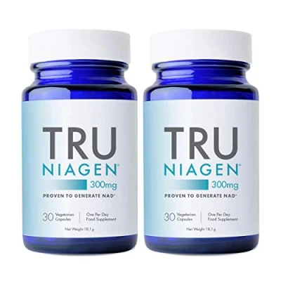 Image of TRU NIAGEN Niacin as Nicotinamide Riboside NAD+ Supplement for Reduction of Tiredness &amp; Fatigue, Patented Formula NR 2X 30 Count 300mg